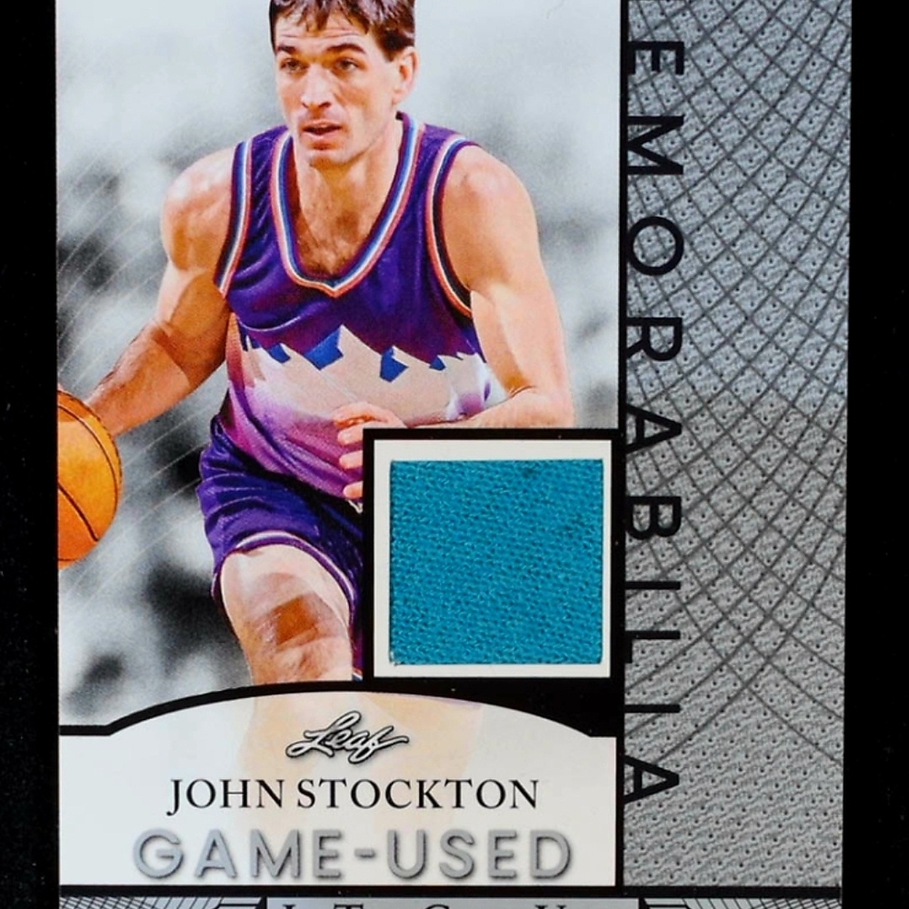 John Stockton Game-Used Memorabilia Card